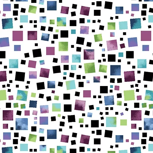 0176792B XANADU Multi Squares White/Multi