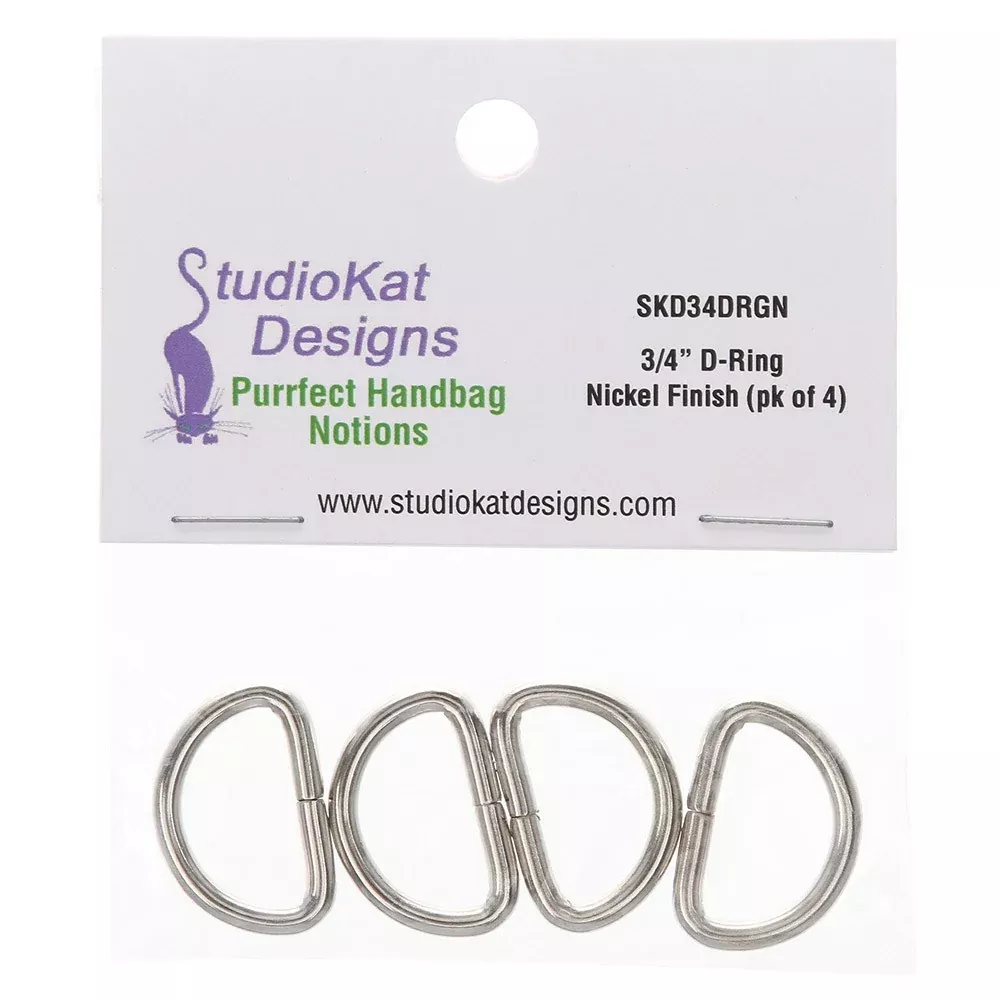 3 /4in D-RING NICKEL 4 per pack