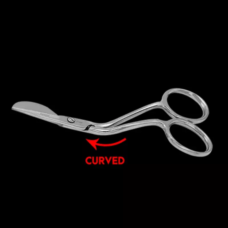4″ Mini Duckbill Applique Scissors Silver Shimmer