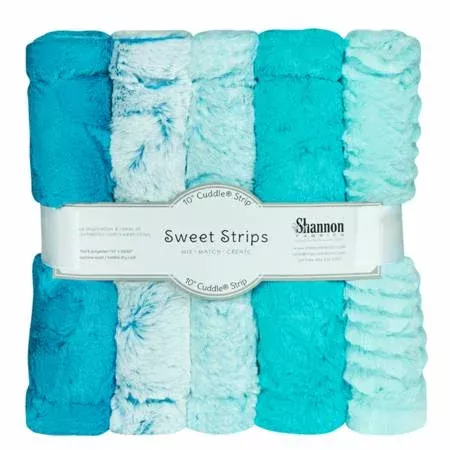 5 Pack of 10in Luxe Cuddle Strips Ocean