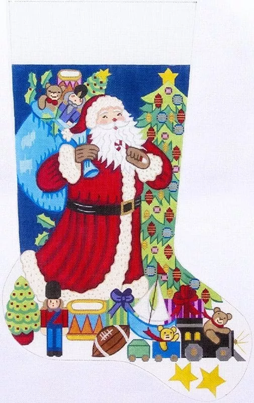 Alexa Designs – Santa holding Candy Cane