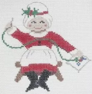 Atlantic Blue Canvas – Needlepointing Mrs. Claus