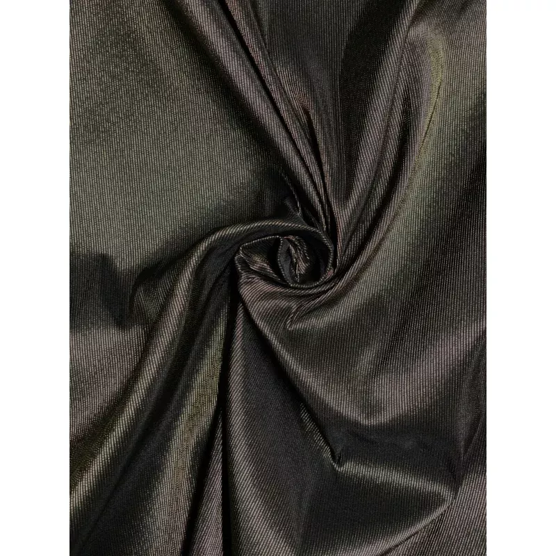Black Gold Metallic Faille Fabric