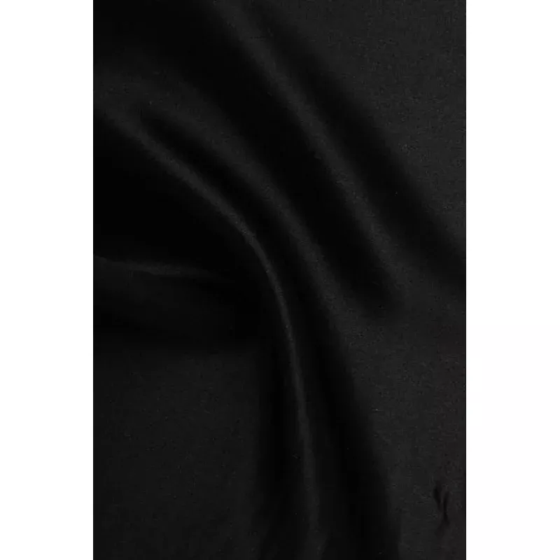 Black Stretch Charmeuse Fabric