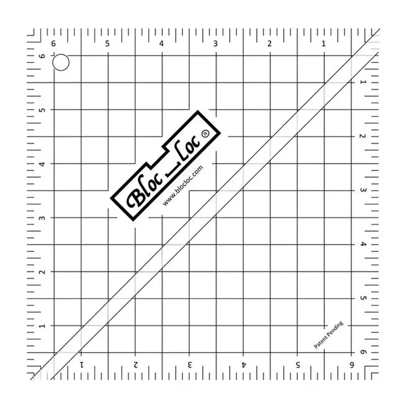 Bloc Loc Half Square Triangle Ruler 6.5″