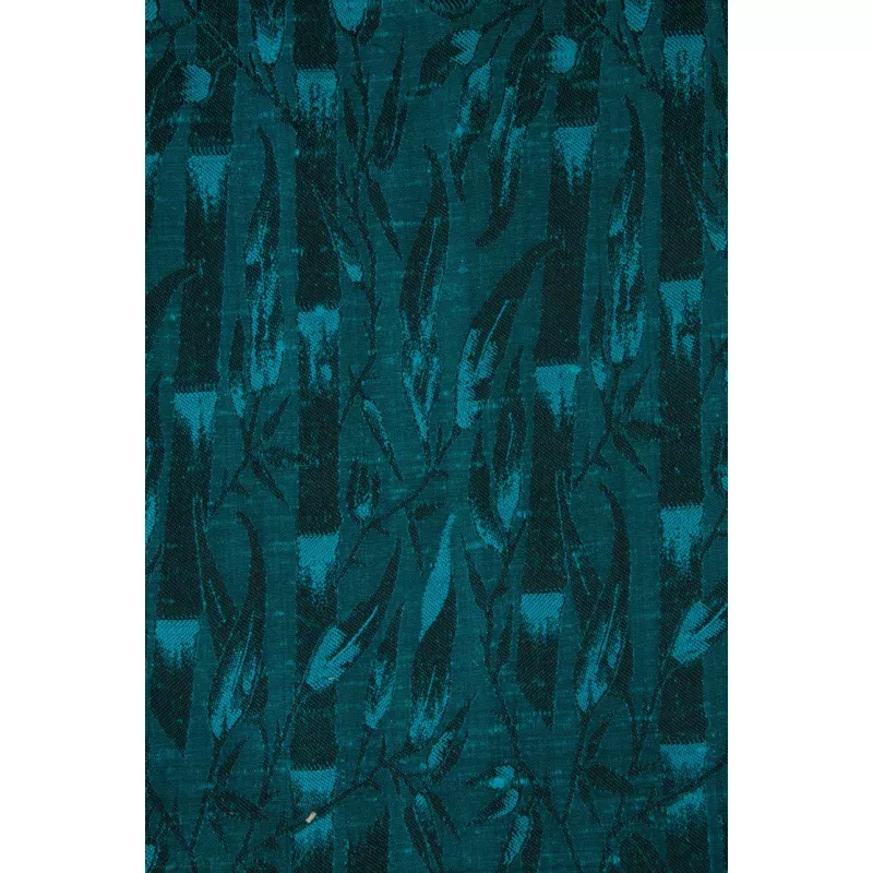 Blue 042 Silk Jacquard
