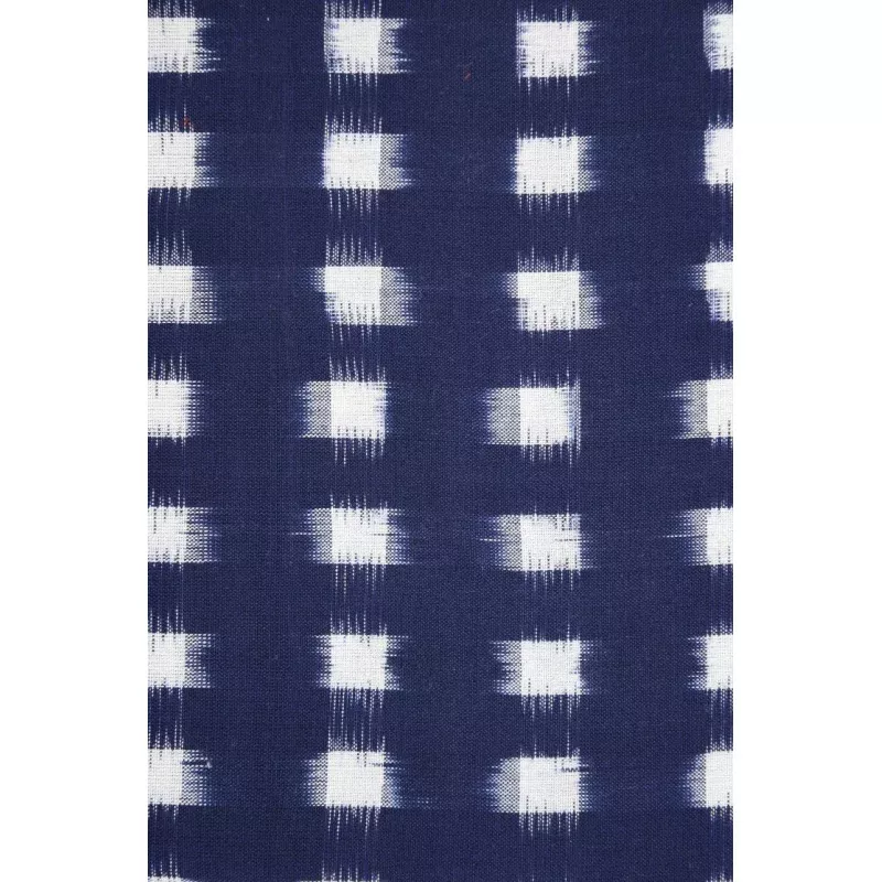 Blue White 008 Cotton Ikat