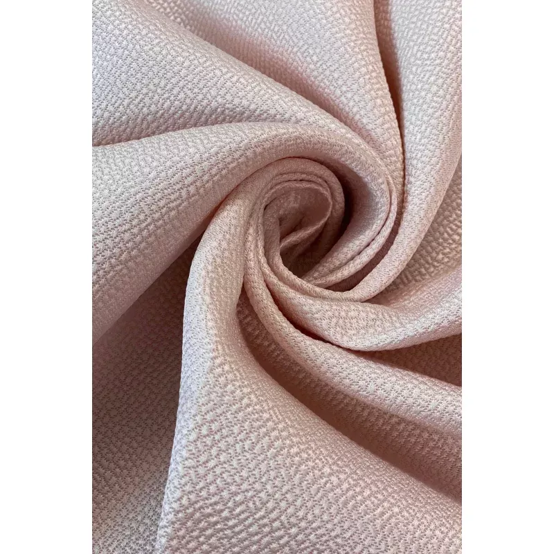Blush Silk & Wool Hammered Satin