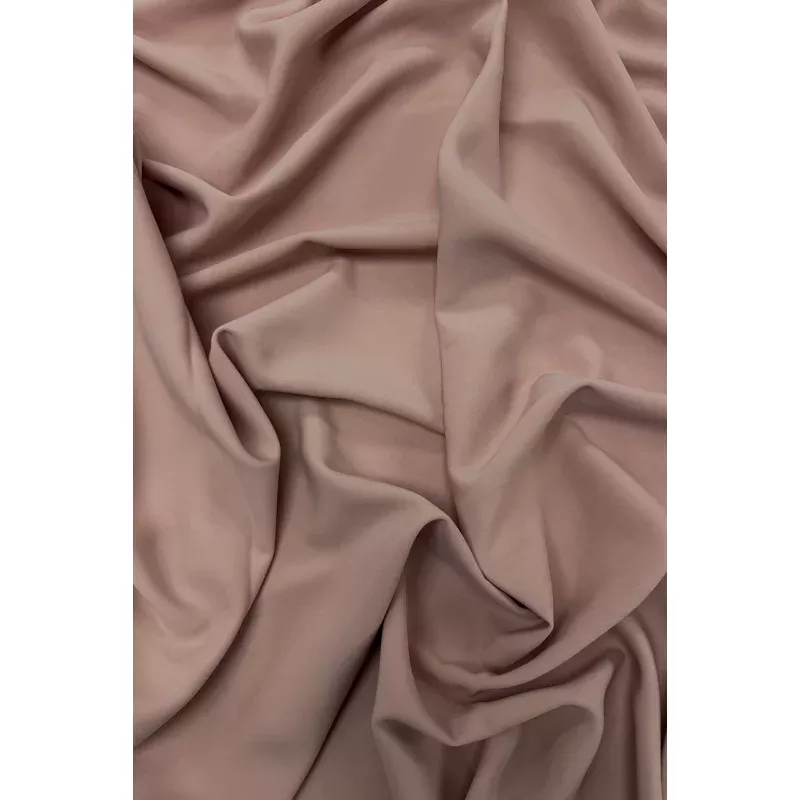 Blush Stretch Polyester Crepe