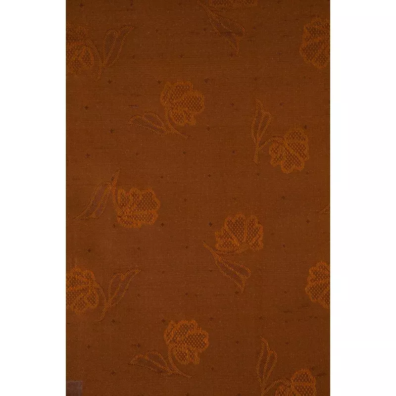 Brown 065 Silk Jacquard
