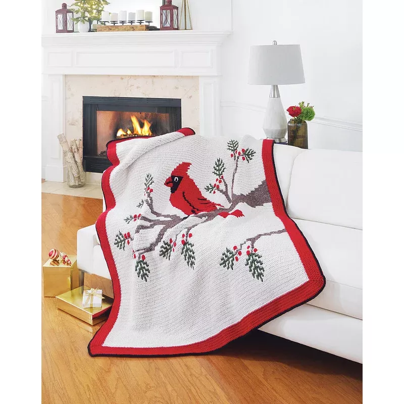 Cardinal Forest Afghan