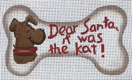 CBK Needlepoint Collections – Dear Santa, It was the Kat