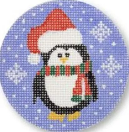 CBK Needlepoint Collections – Penguin with Santa Hat