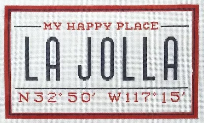 CBK Needlepoint – My Happy Place, La Jolla