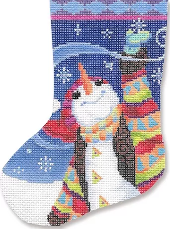 CBK Needlepoint – Snowman with Jacket