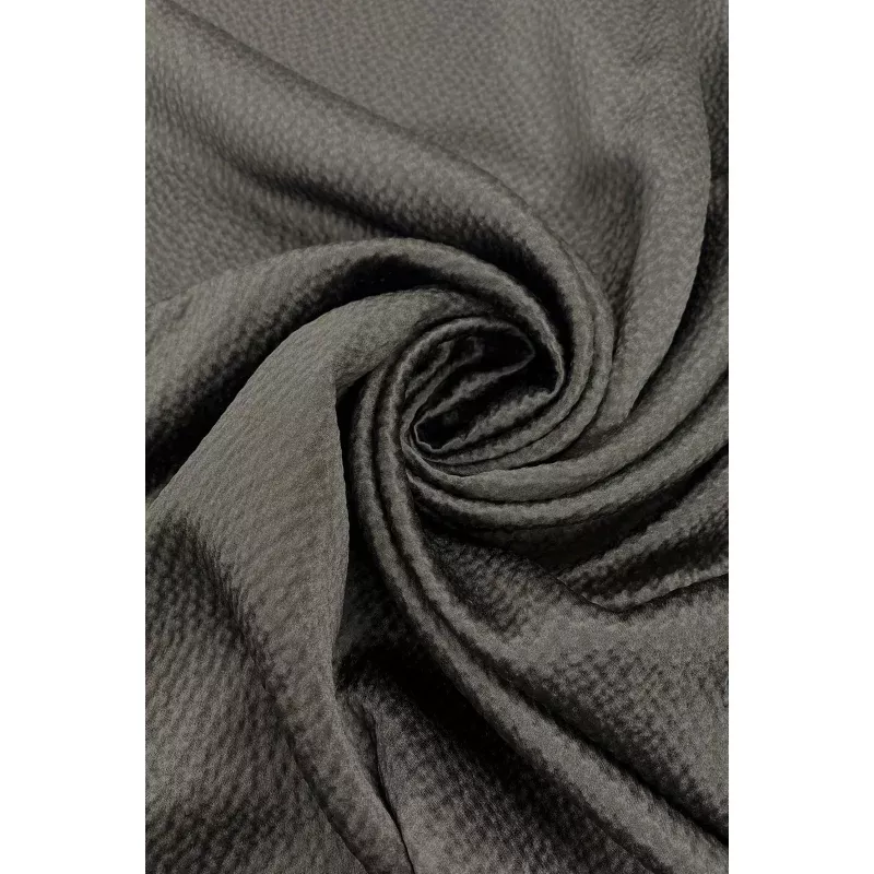 Charcoal Hammered Silk Satin