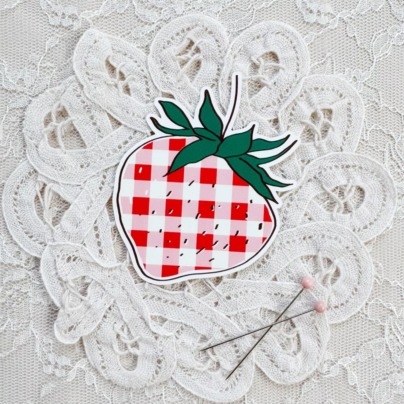 Check Strawberry Stickers 10pk
