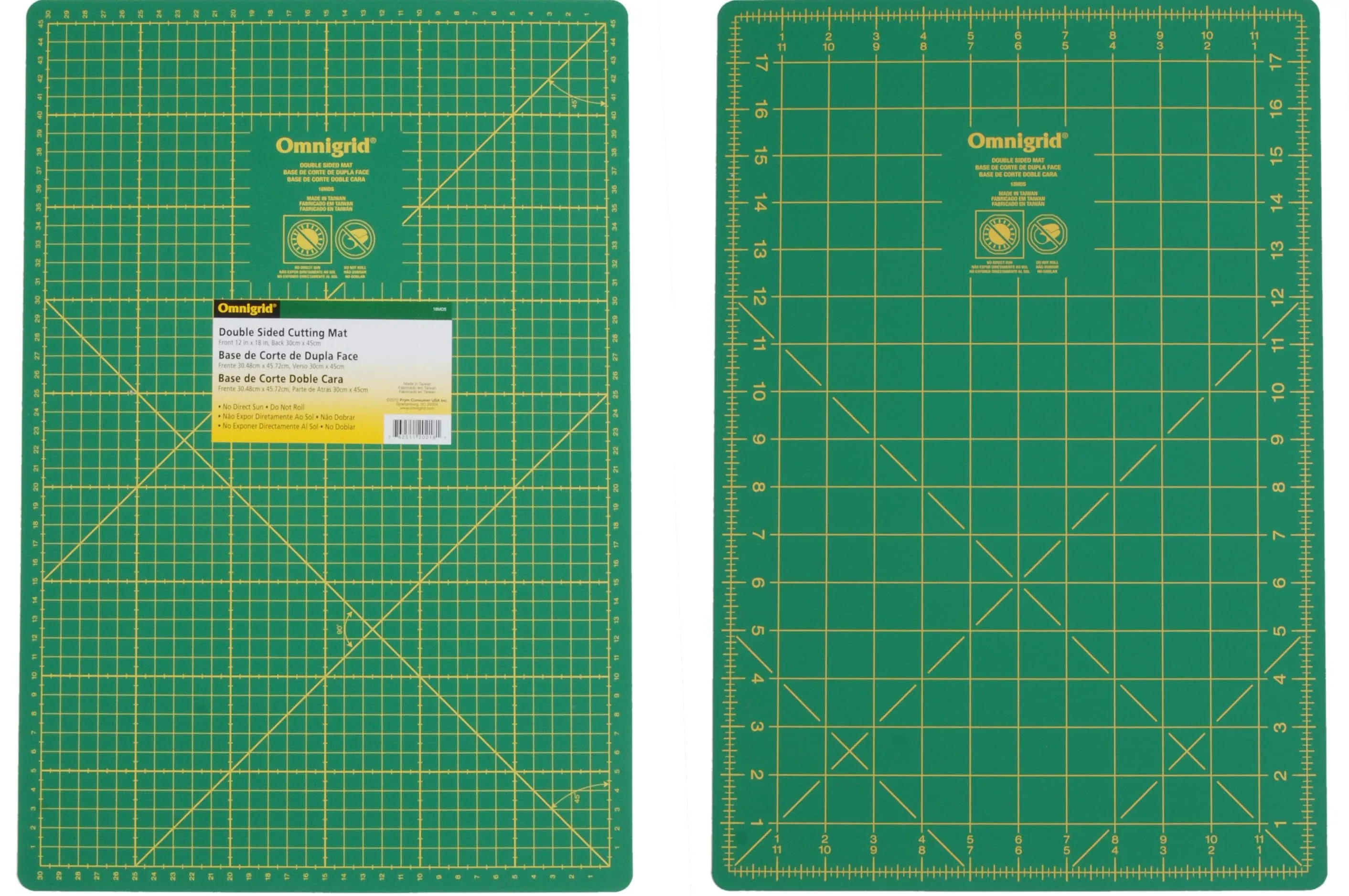 Cutting Mat Omnigrid Double Sided 12in x 18in