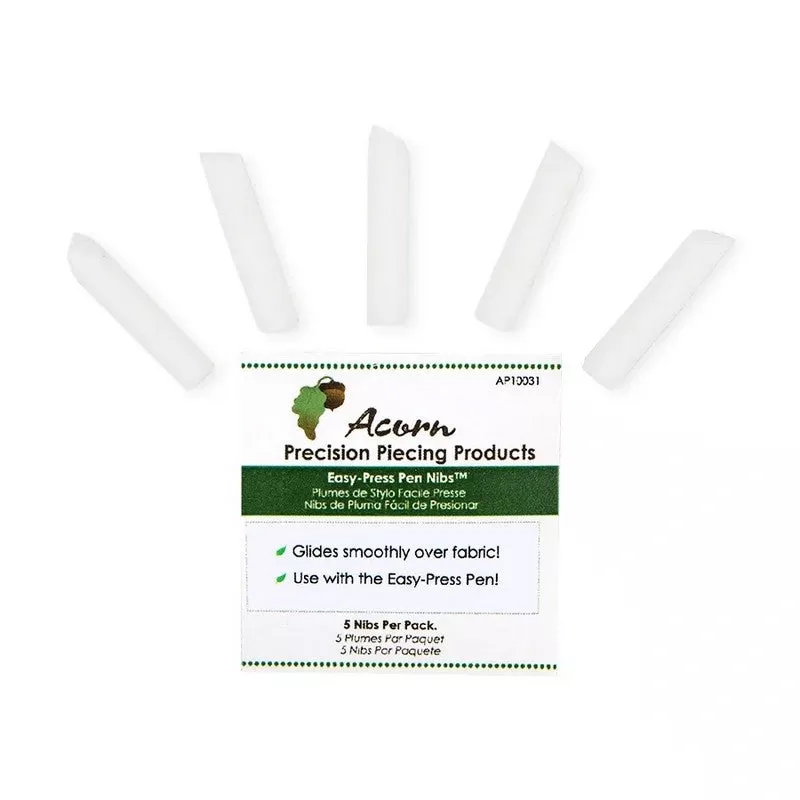 Easy Press Pen Nibs – 5pk – Acorn Precision Piecing