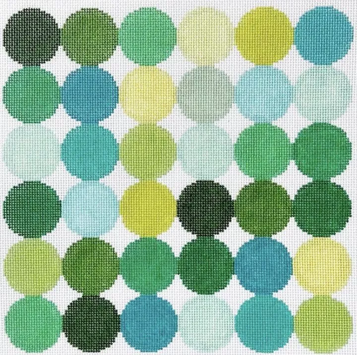 Elizabeth Crane Swartz – Green Sampler 10″ Square