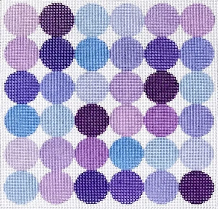 Elizabeth Crane Swartz – Purple Sampler 10″ Square