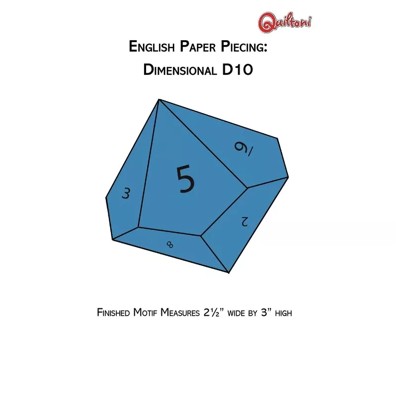 English Paper Piecing: Dimensional D10 – Quiltoni