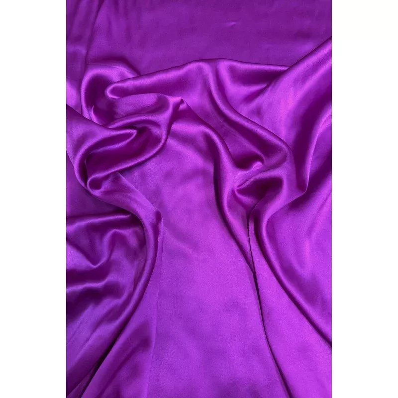 Fuchsia Red Silk Charmeuse
