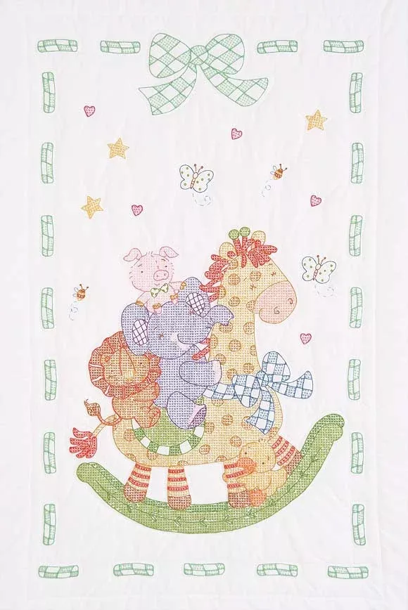 Giraffe & Friends Crib Quilt Top