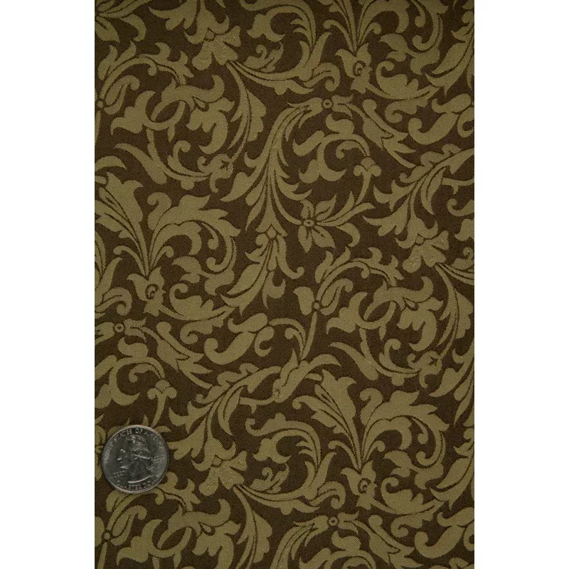 Golden Brown 033 Silk Jacquard