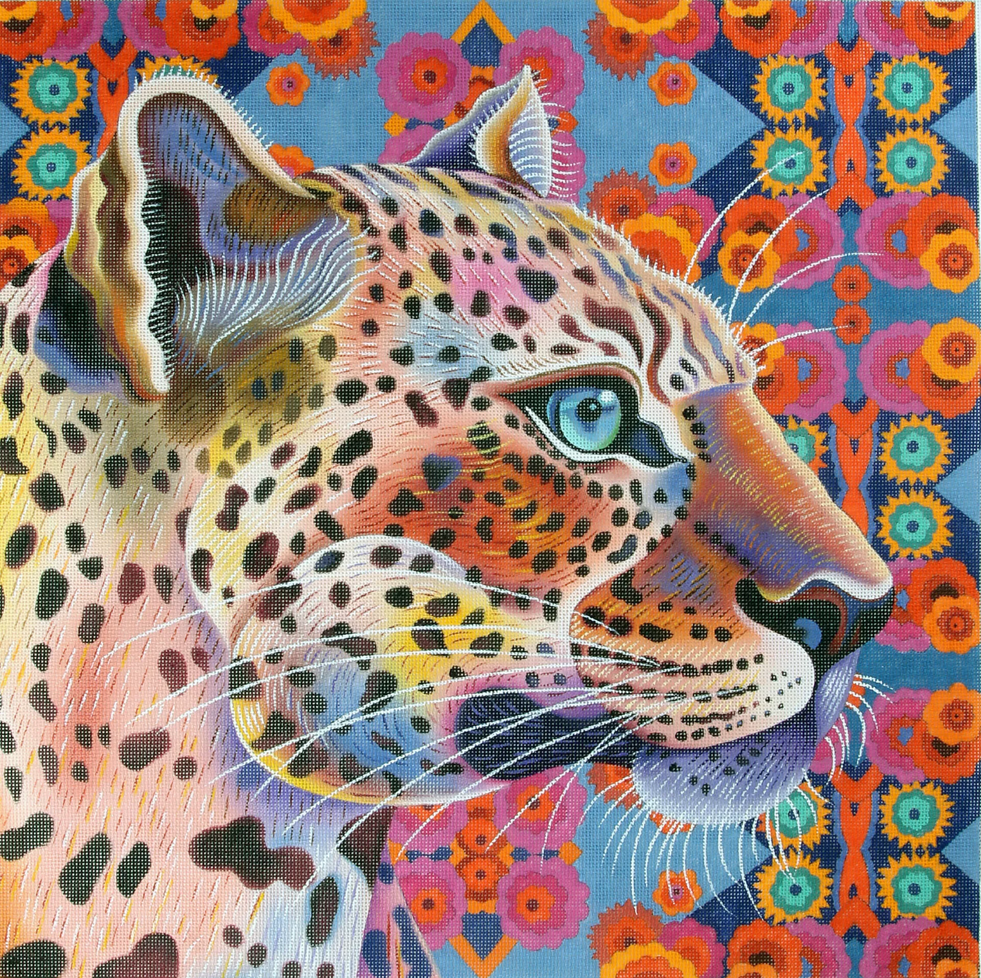 Jane Tattersfield Needlepoint – Leopard