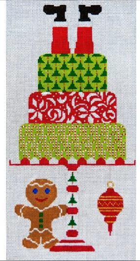 JP Needlepoint – Santa Takes the Cake
