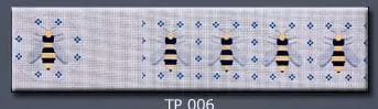 JP Needlepoint – Treasure Box, Yellow & Black Bee Box