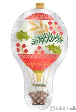 Kirk & Bradley Needlepoint – Holiday Balloon Red