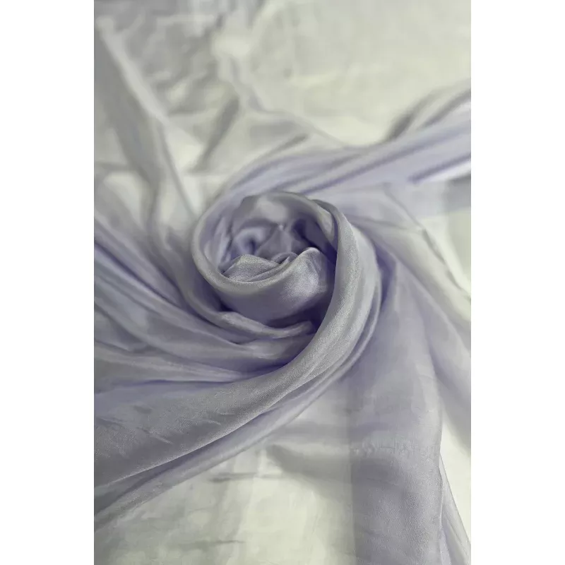 Lavender Purple Silk Chiffon