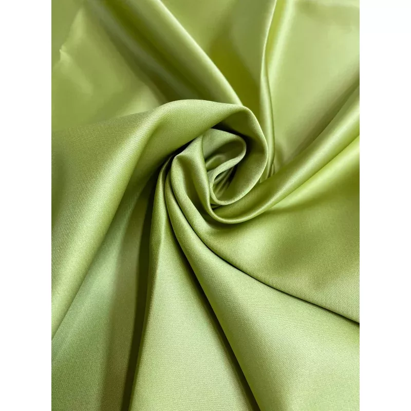 Lime Italian Double Face Poly Satin