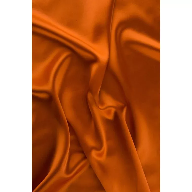 Mandarin Orange Charmeuse Silk Fabric