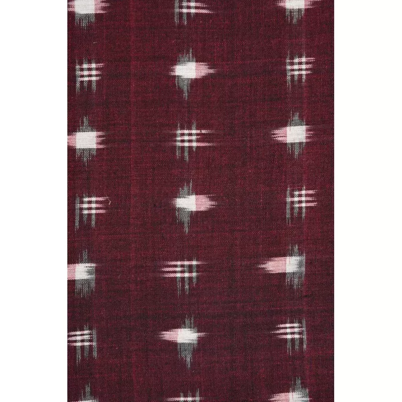 Maroon 51 Cotton Ikat
