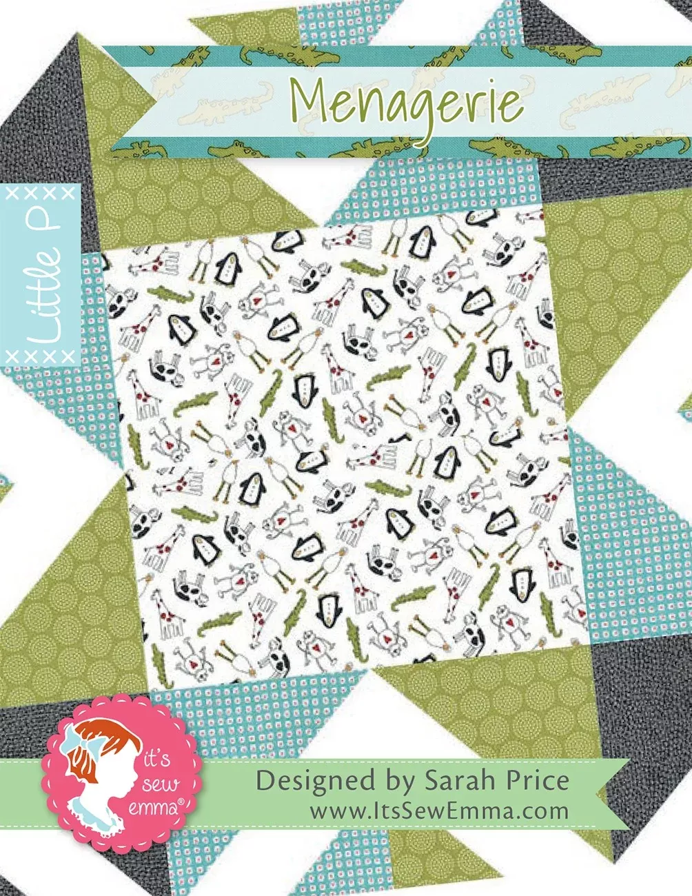 Menagerie Little P Quilt Pattern