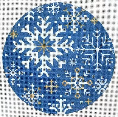 The Meredith Collection – Snowflakes on Blue