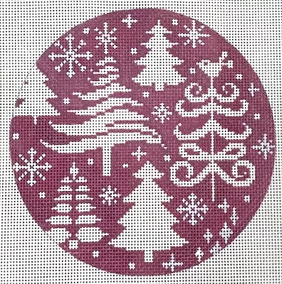 The Meredith Collection – Stylized Trees on Pink