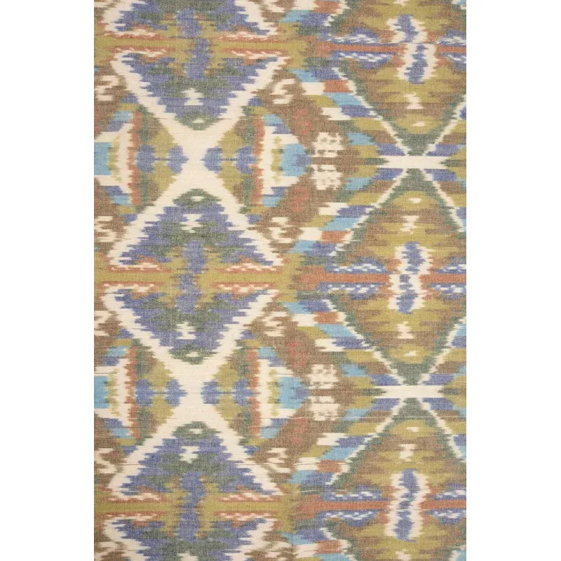 Multi-Color Cotton Ikat 077 Fabric