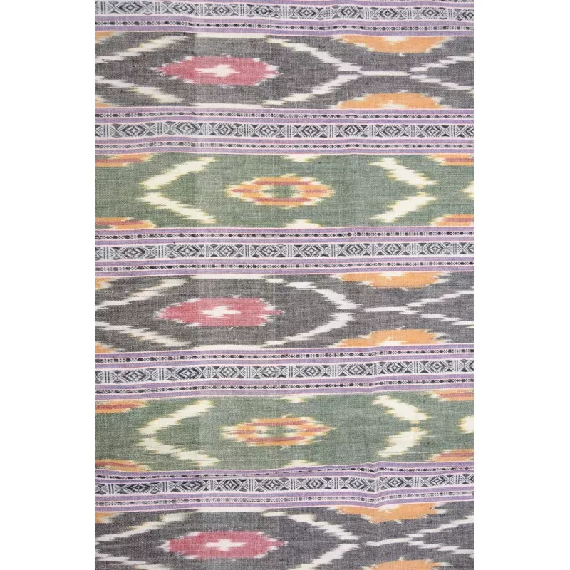 Multi-Color Cotton Ikat 93 Fabric