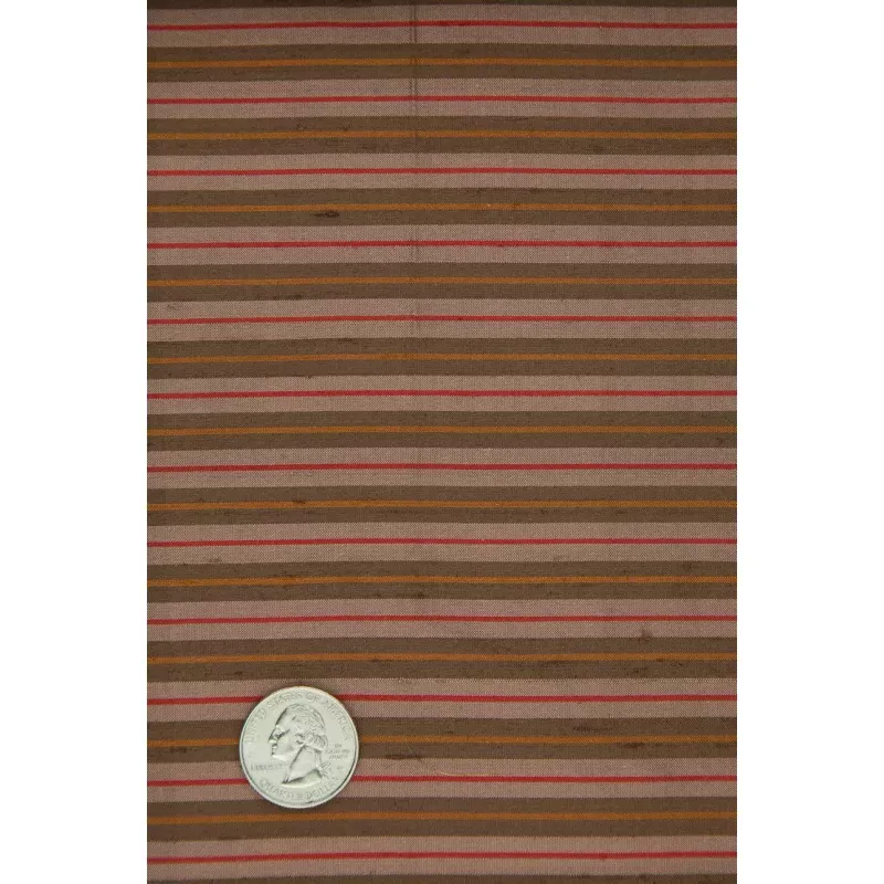 Multicolor Striped Silk Shantung 538 Fabric