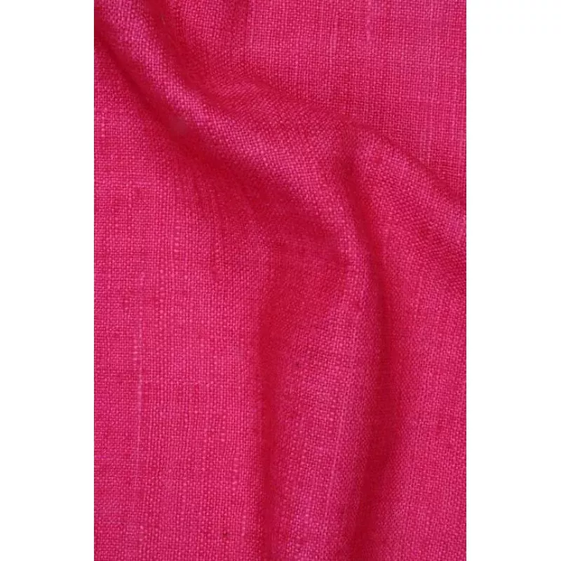 Pink Carnation Silk Linen (Matka) Fabric