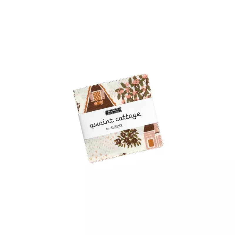 Quaint Cottage Mini Charm Pack | Gingiber | Moda Fabrics | 48370MC | Sold As A Bundle