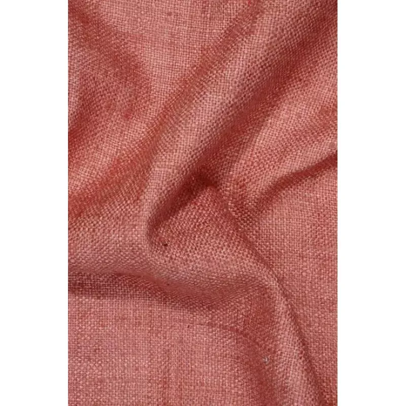 Salmon Silk Linen (Matka) Fabric