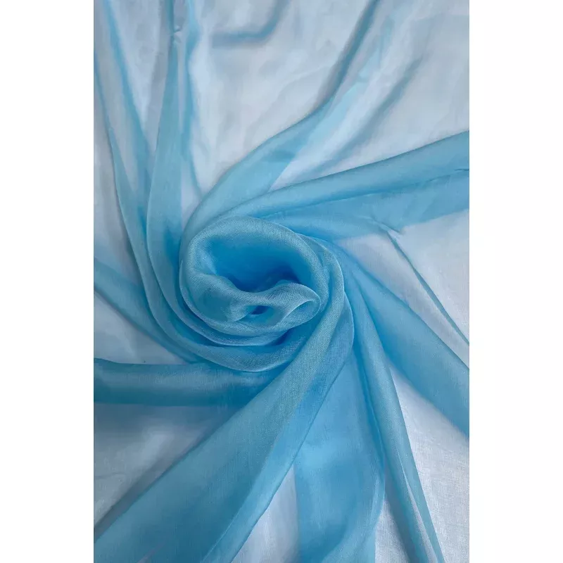Scuba Blue Silk Chiffon