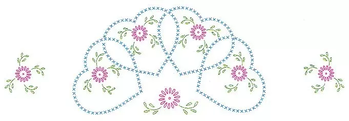 Starburst Of Hearts Perle Edge Pillowcase