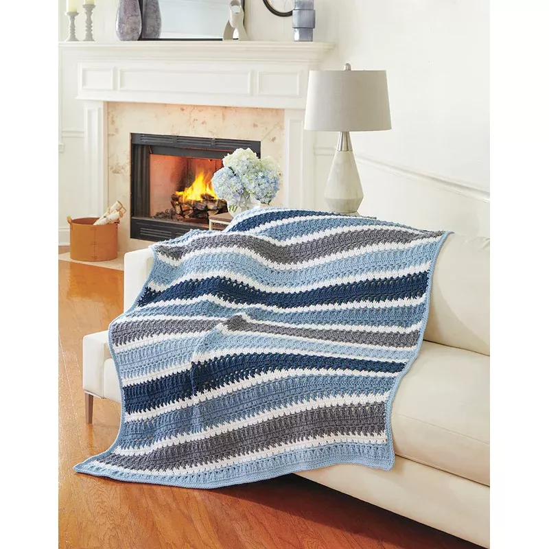 Stripe Upon Stripe Afghan
