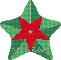Susan Roberts Needlepoint – Red and Green Star